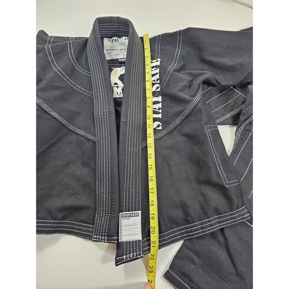 Ju jitsu gI size m00 (6-7) children's krav maga uniform rip stop EUC black ^ - Picture 8 of 8